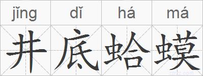 井底蛤蟆的拼音