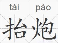 抬炮的拼音