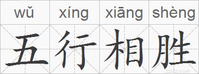 五行相胜的拼音