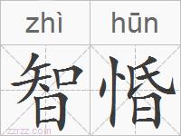 智惛的拼音